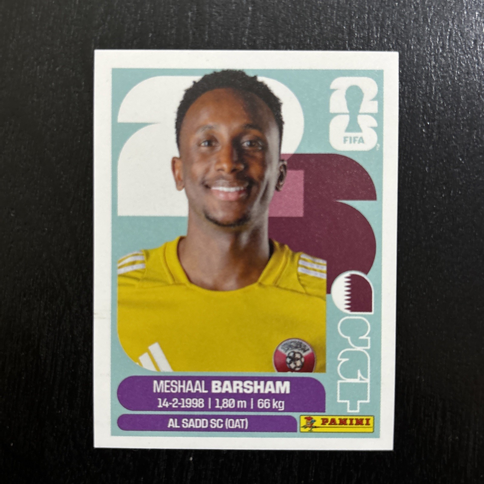 2026 Panini FIFA World Cup Sticker Meshaal Barsham QAT 2 Qatar