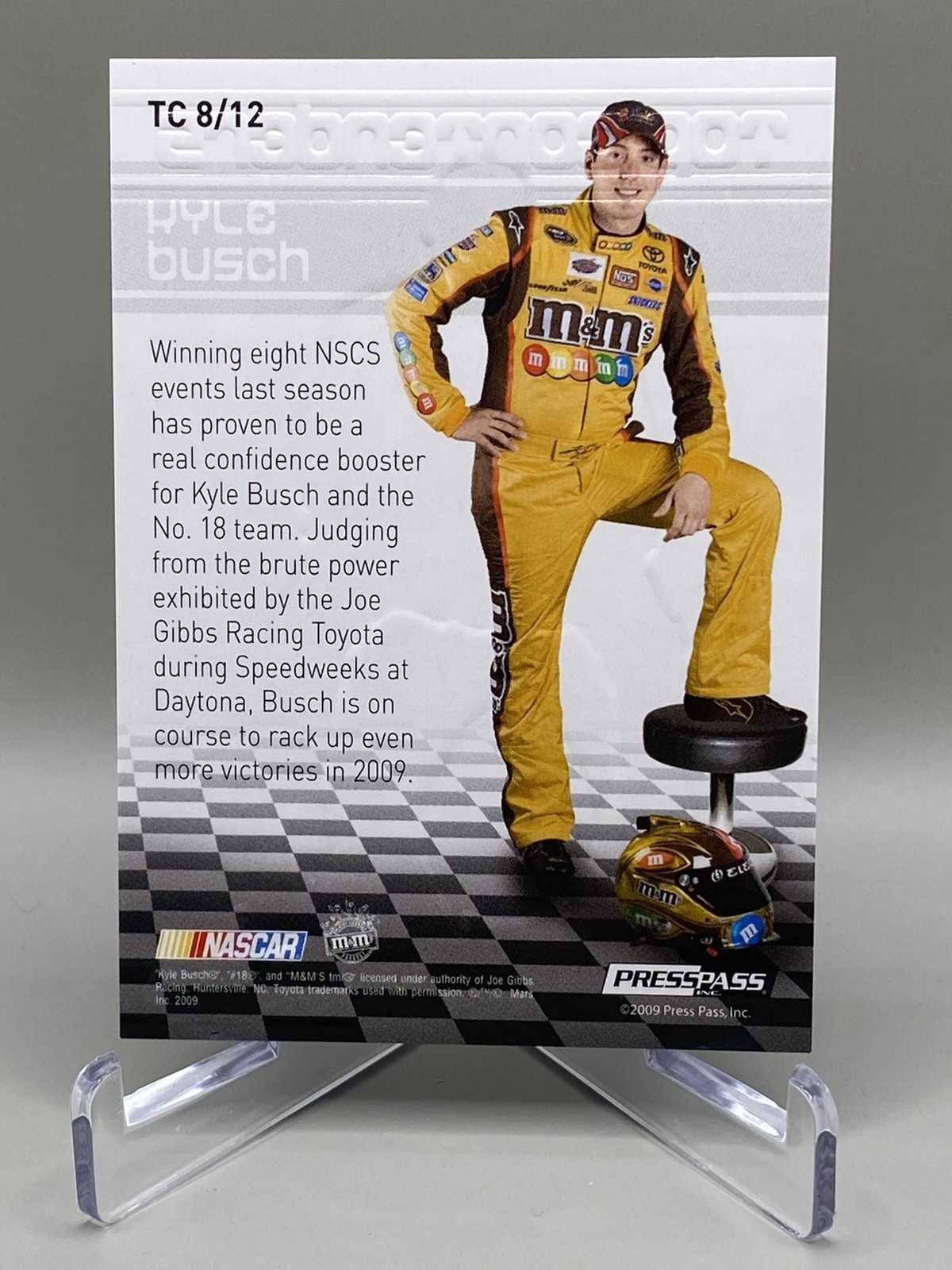 2009 Press Pass Premium #TC 8 Kyle Busch Top Contenders Gold
