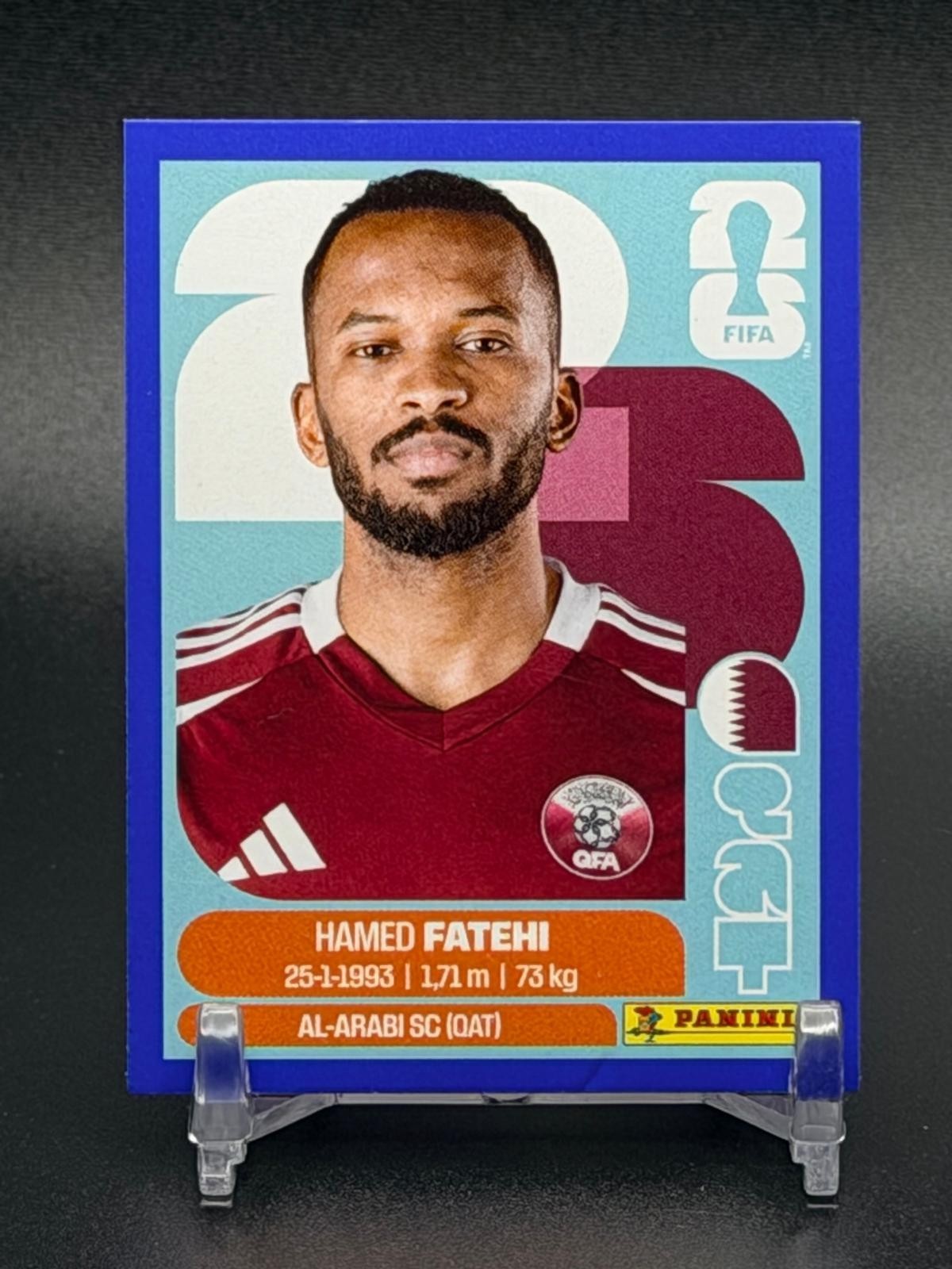 HAMED FATEHI QAT 12 QATAR 2026 Panini FIFA World Cup Sticker BLUE US Edition