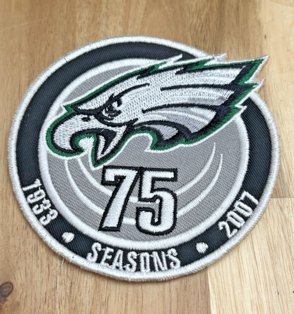 Philadelphia Eagles 75th Anniversary Embroidered Patch Eagle Free Shipping New