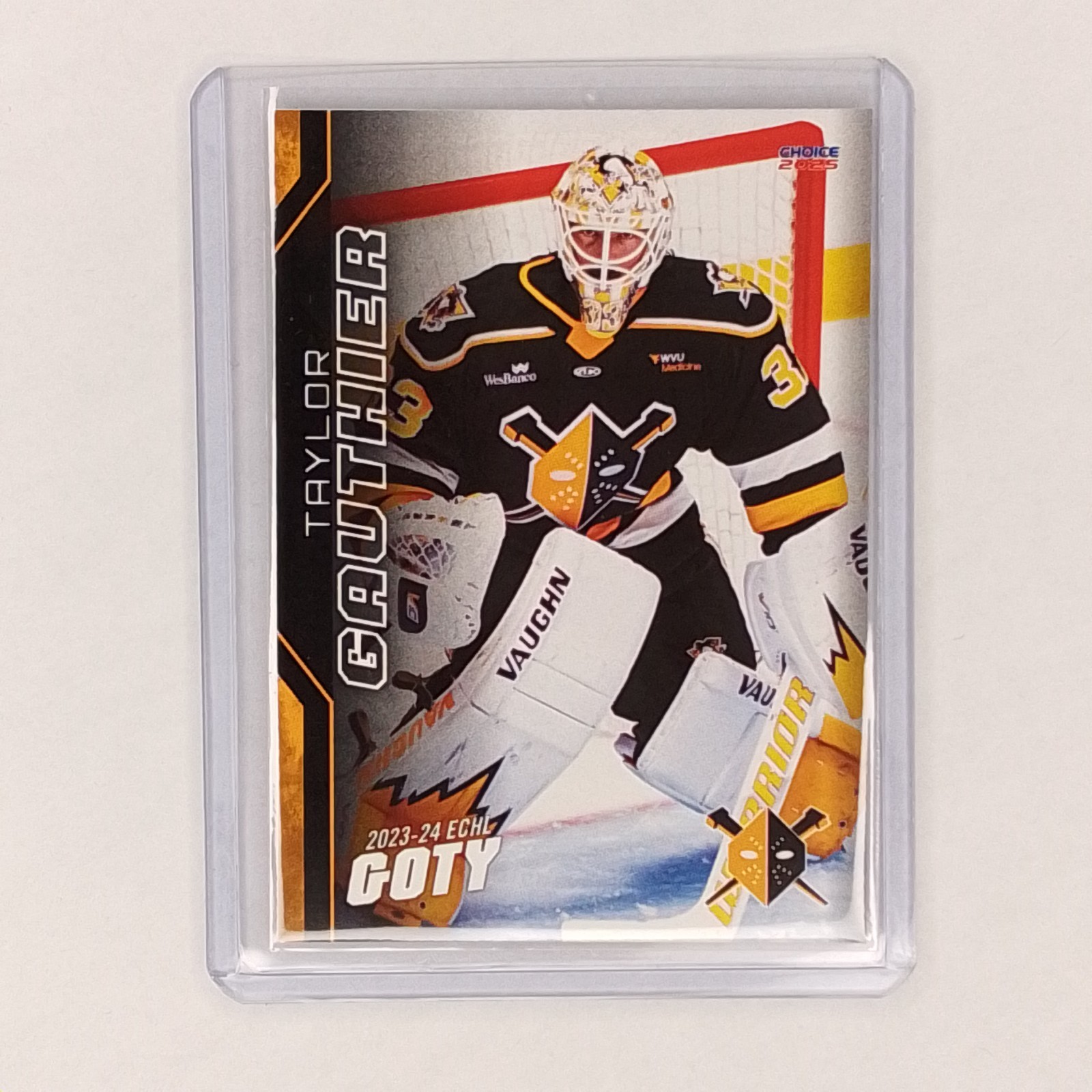 2024-25 Choice Wheeling Nailers Taylor Gauthier #10 Goalie Hockey Card