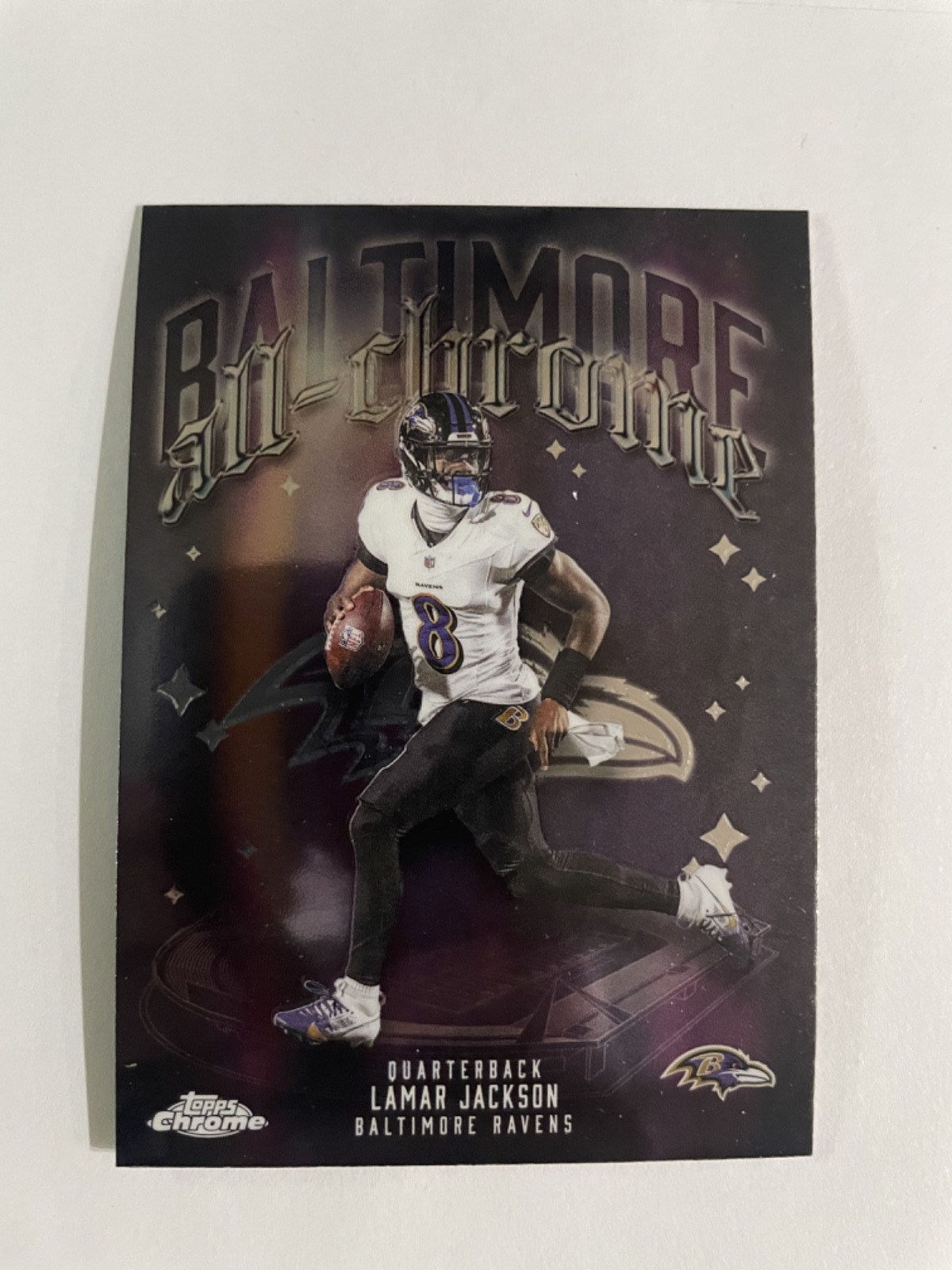 2025 Topps Chrome – All-Chrome Team Lamar Jackson #ACT-1