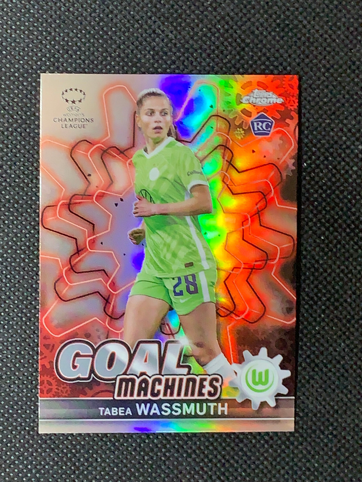 TABEA WASSMUTH 2021-22 Topps Chrome UEFA Women’s Goal Machines Silver Prizm
