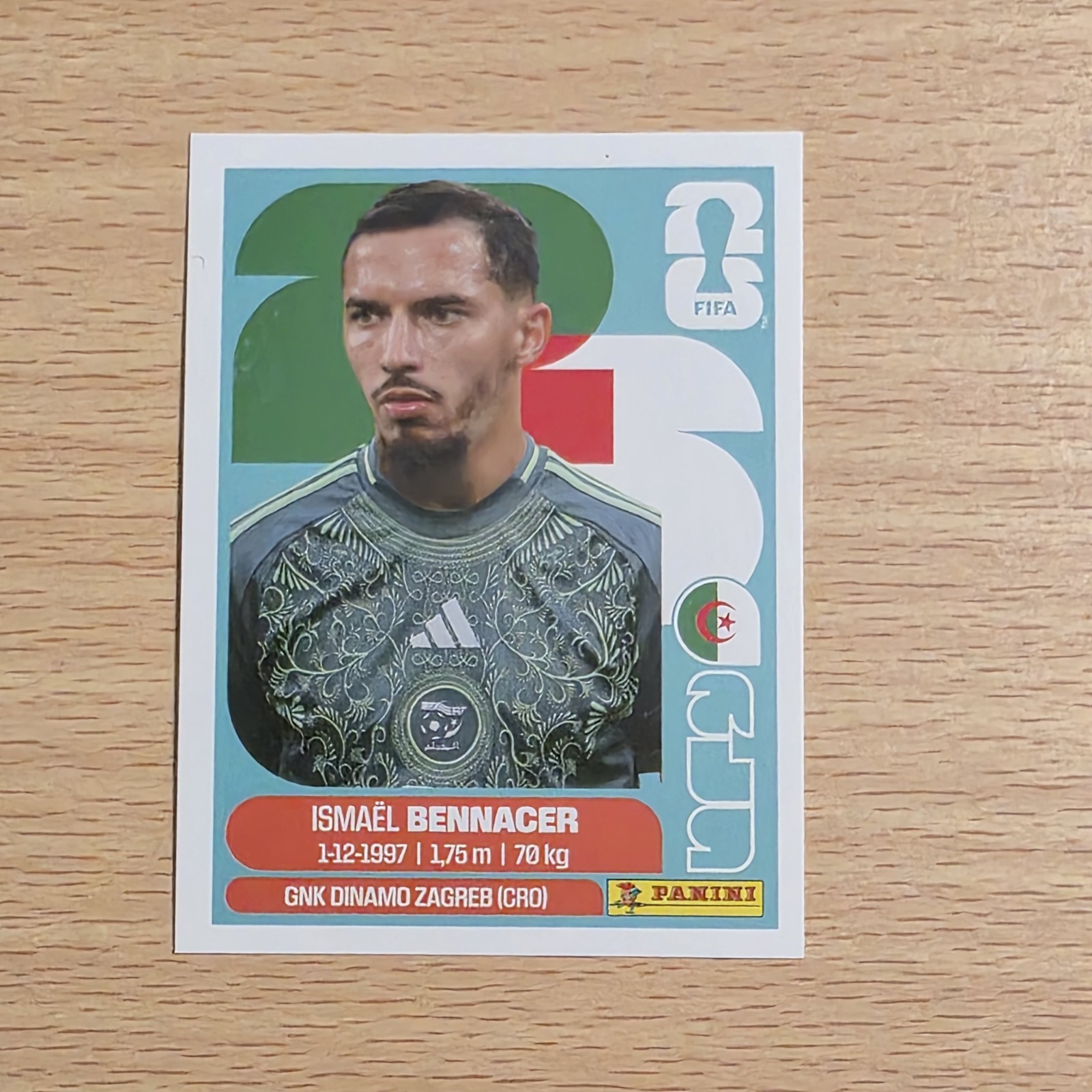 2026 Panini FIFA World Cup Sticker Ismael Bennacer #ALG 8 Algeria