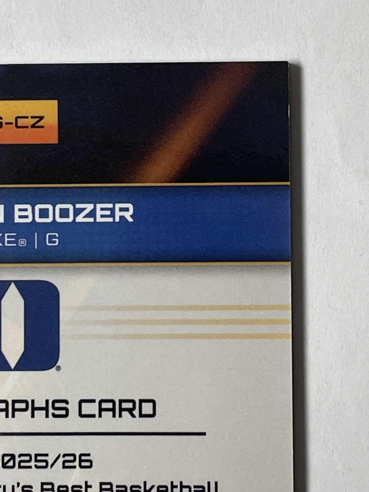 2025-26 Bowman U Best Cayden Boozer Game Graphs Patch Auto Refractor Duke 🔥📈