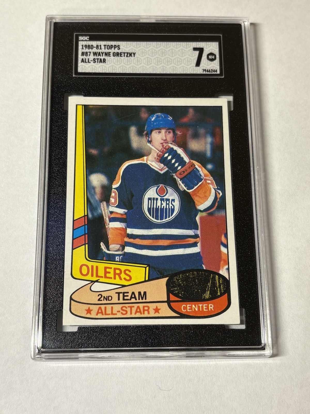 1980-81 TOPPS #87 WAYNE GRETZKY ALL STAR SGC 7 NM-MT
