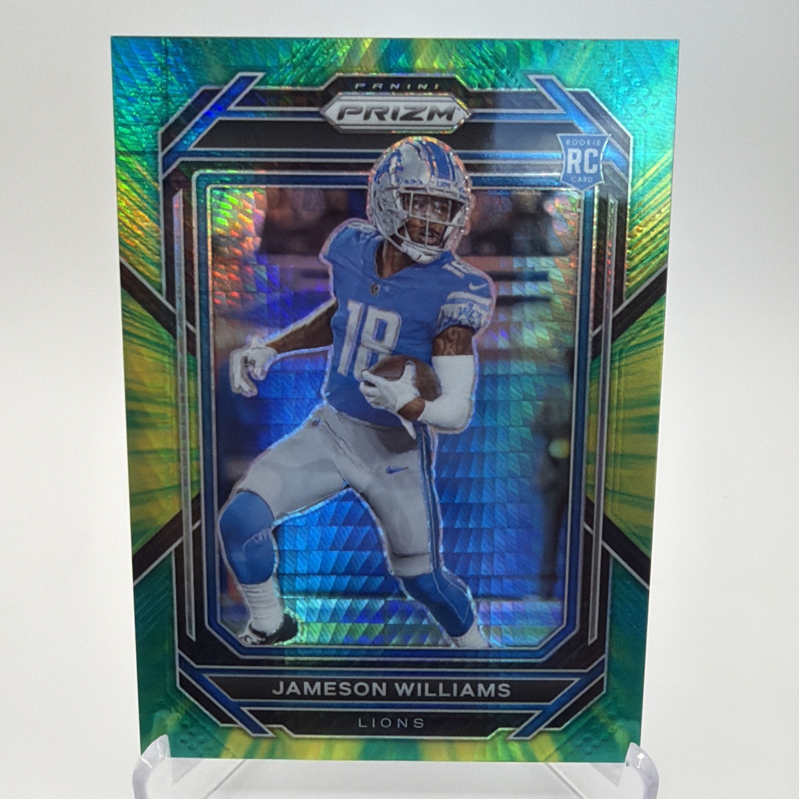 2022 Panini Prizm – Rookies Jameson Williams #311 Hyper Prizm /175 (RC)