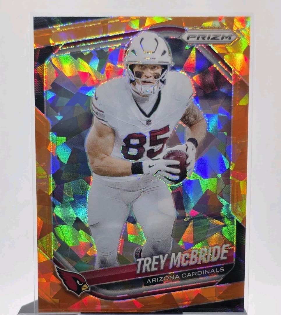 2025 Panini Prizm Trey McBride #274 Orange Ice Prizm