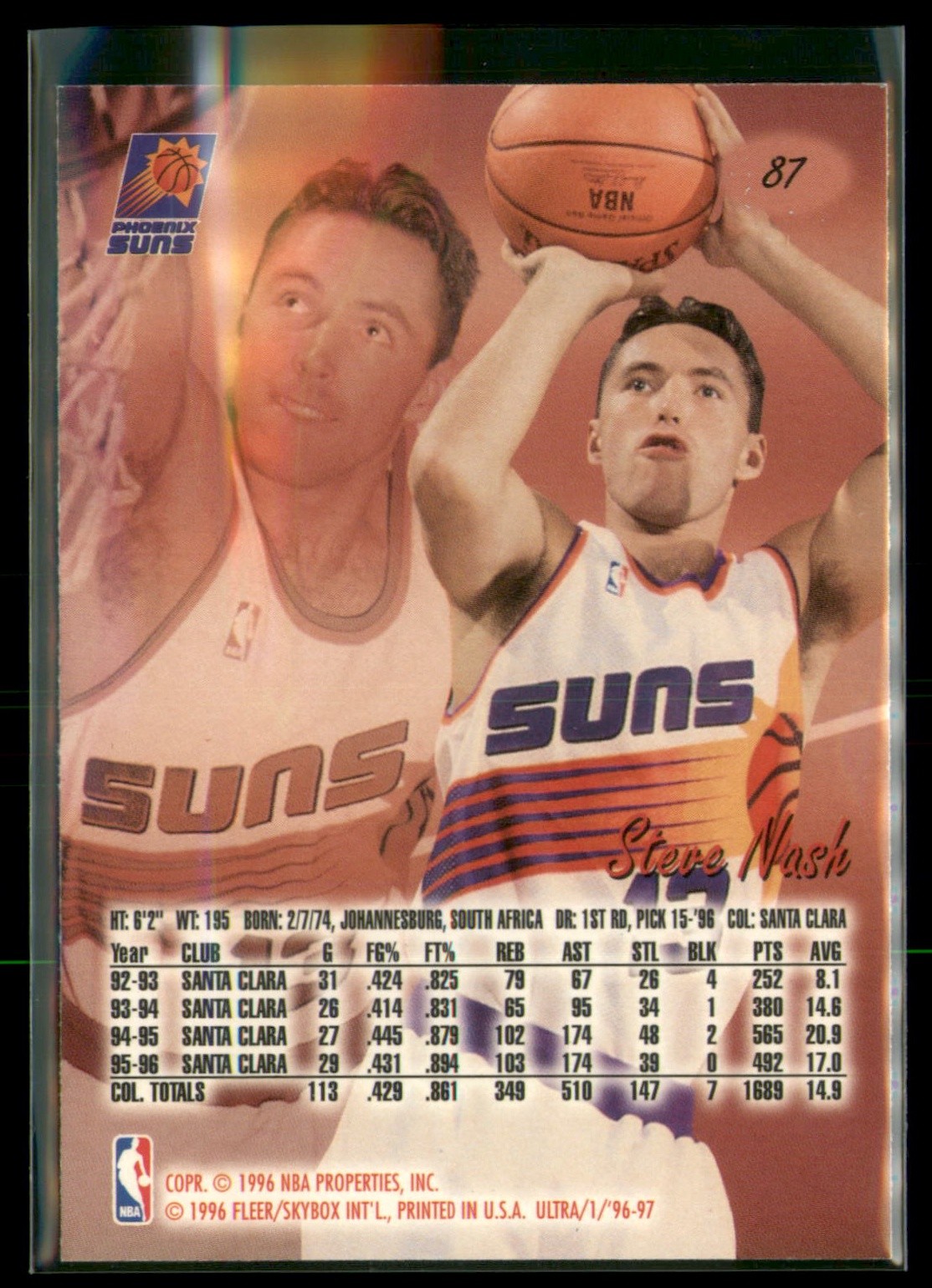 1996-97 Ultra #87 Steve Nash