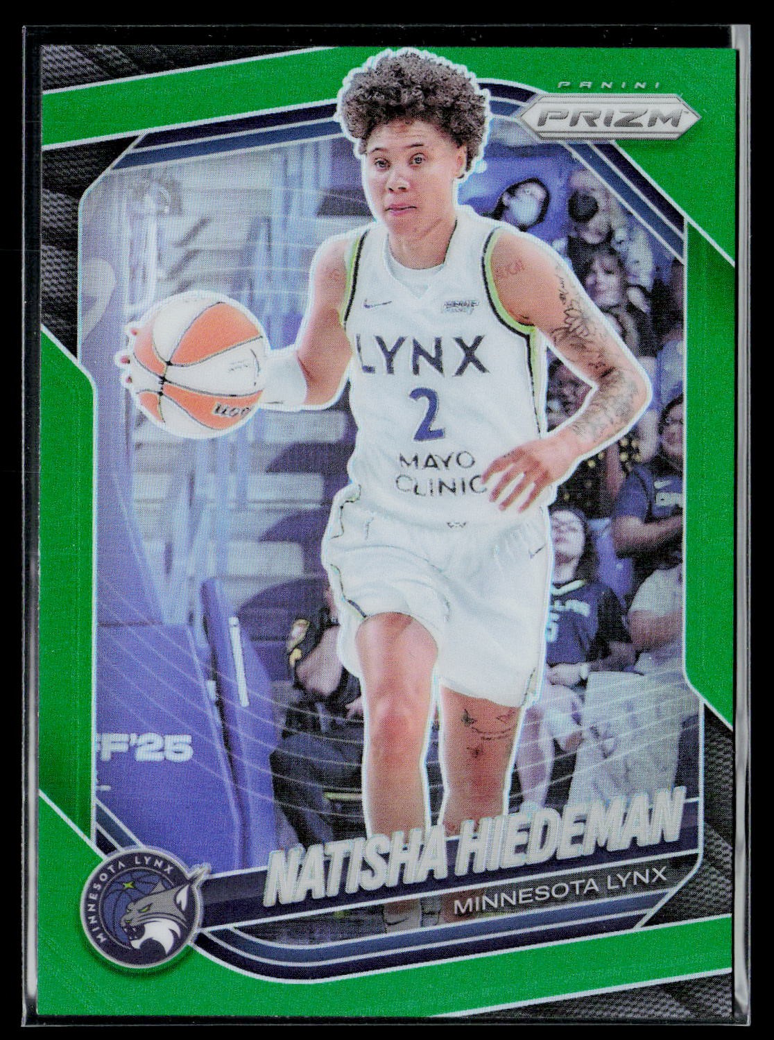 2025 Panini Prizm WNBA NATISHA HIEDEMAN Green Prizm #53 Minnesota Lynx
