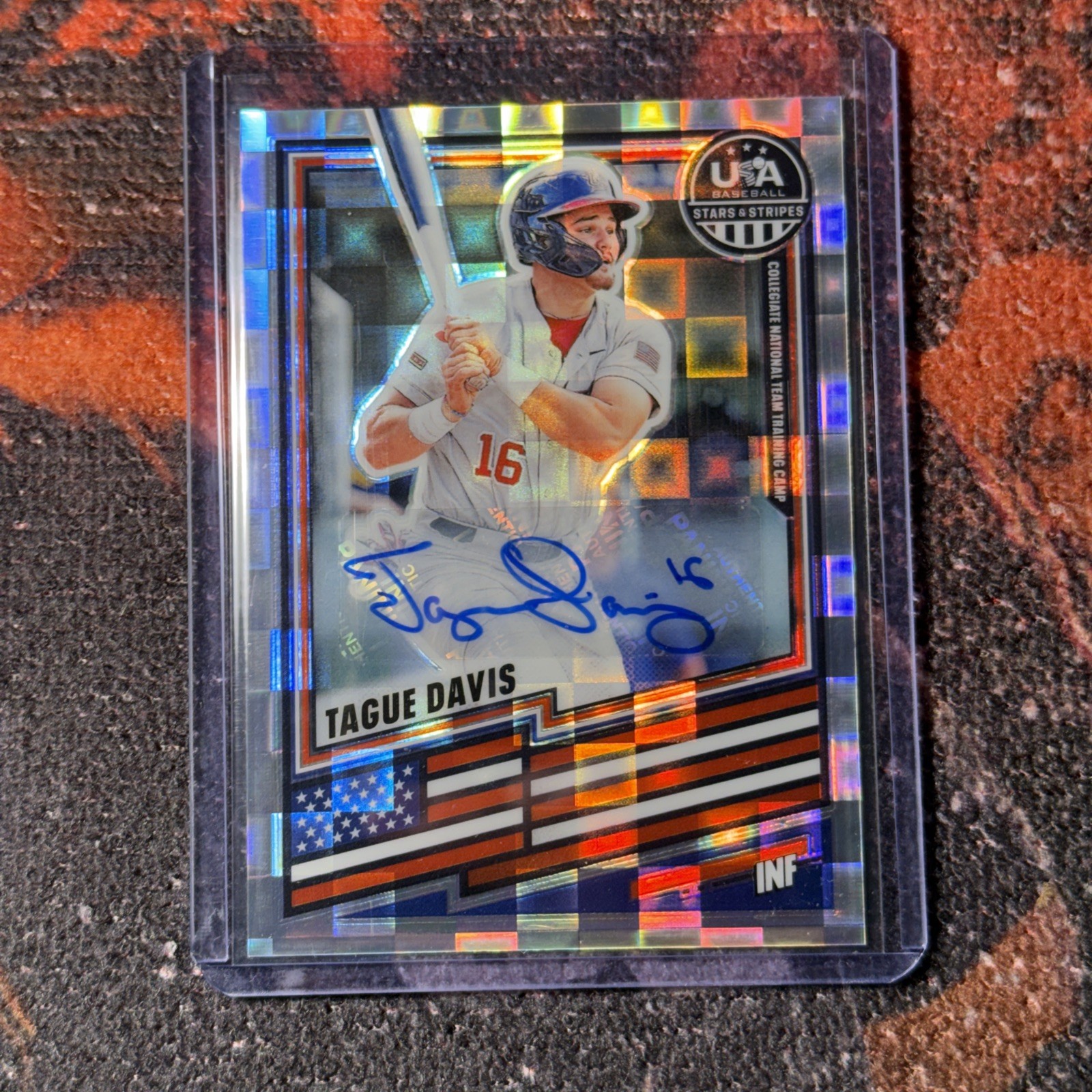 2026 USA Stars & Stripes Panini Prizm Tague Davis Auto Silver Pandora /225