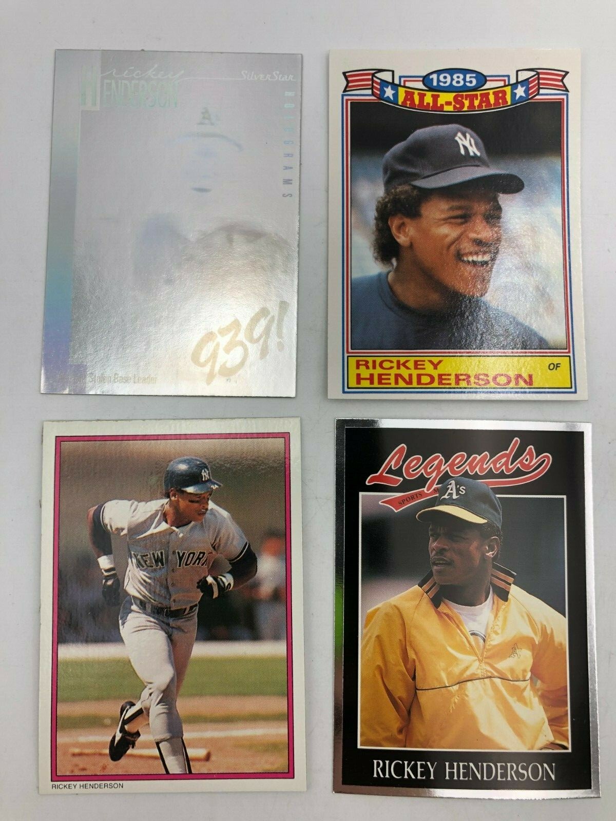 (9) Rickey Henderson Odd Ball Baseball Card Coin Insert Ticket Parallel Lot