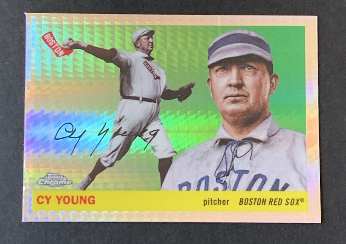 Cy Young 2025 Topps Chrome Platinum Anniversary – #251 Prism Refractor – Red Sox