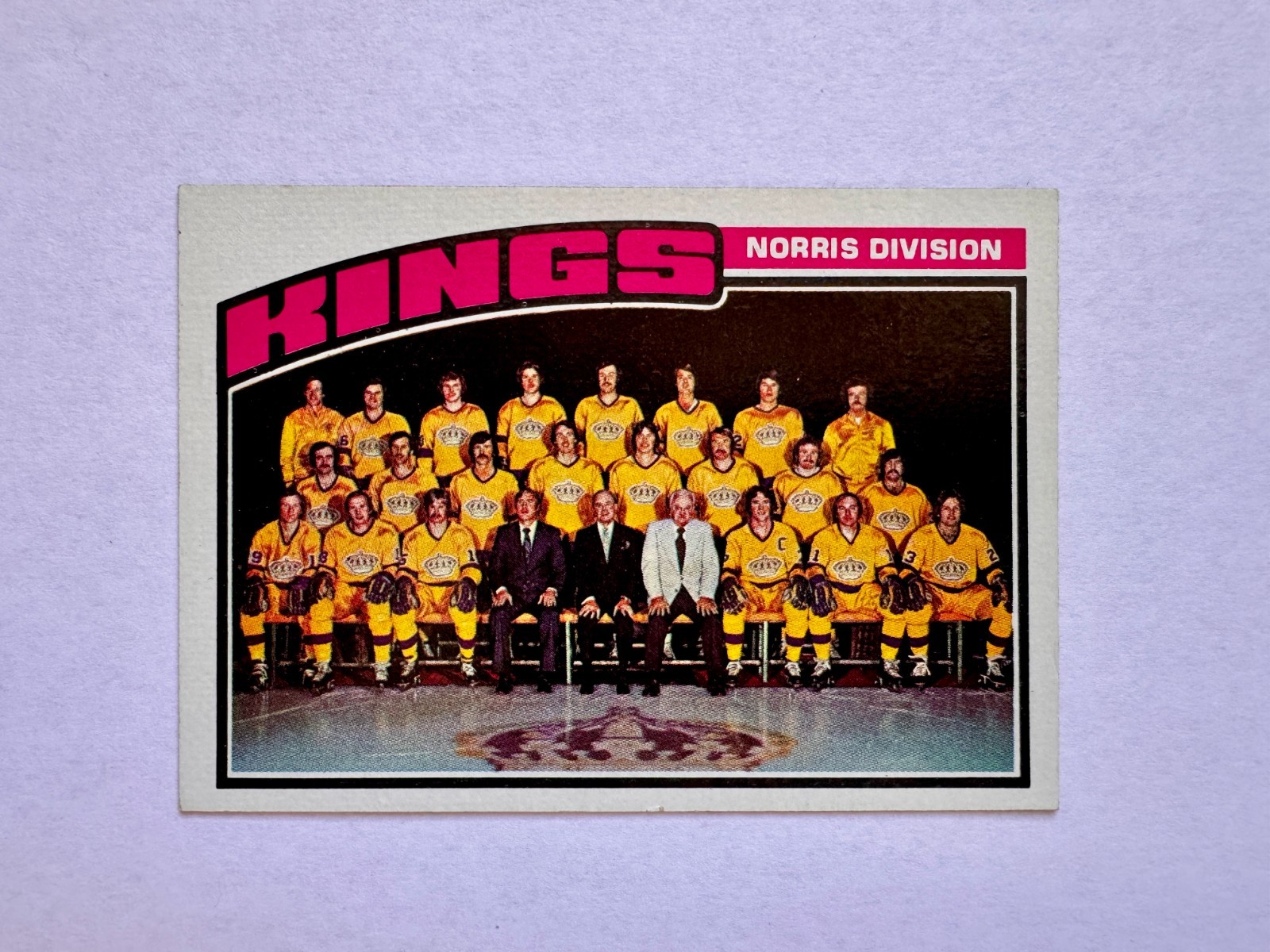 1976-77 Topps Hockey #139 Los Angeles Kings Team Card & Checklist (NRMT; Nice)