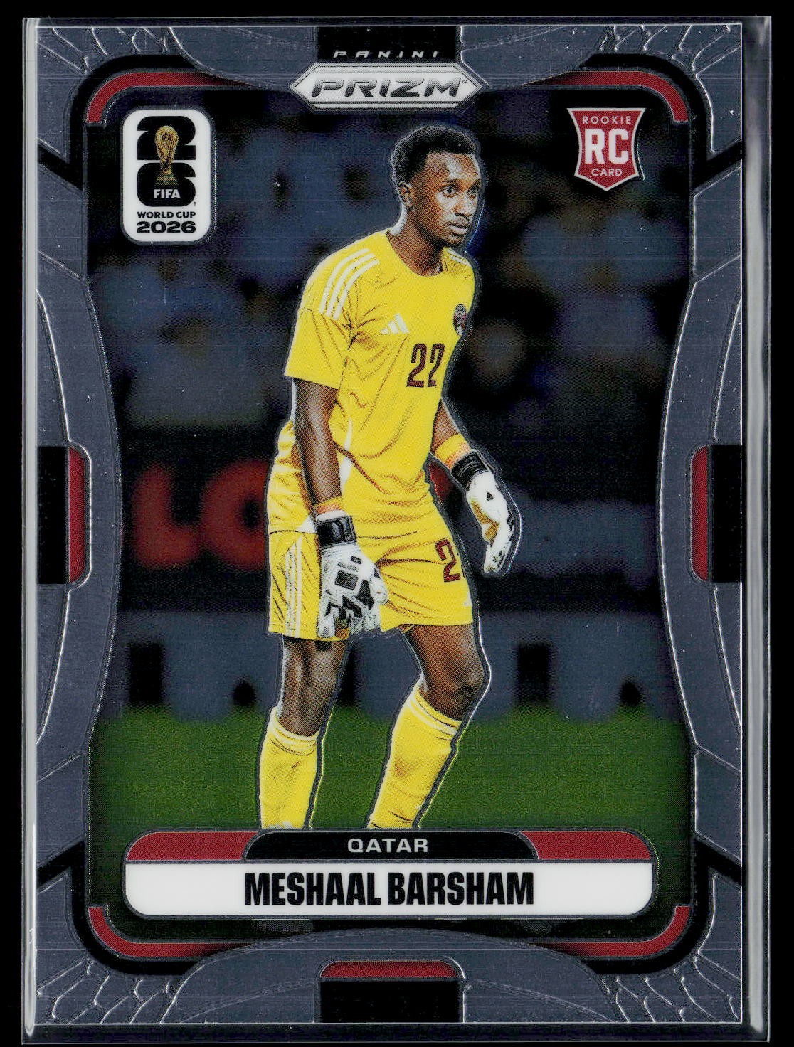 2026 Panini Prizm FIFA World Cup MESHAAL BARSHAM RC #376 Qatar