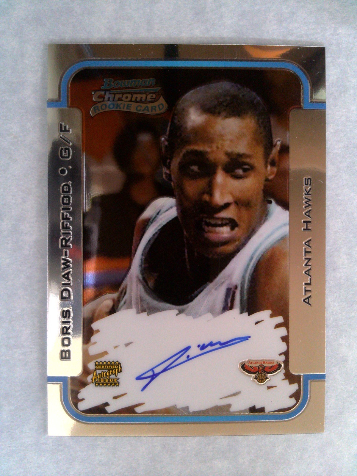 2003-04 Bowman Chrome Rookie Card Boris Diaw-Riffiod Auto RC #152 /250