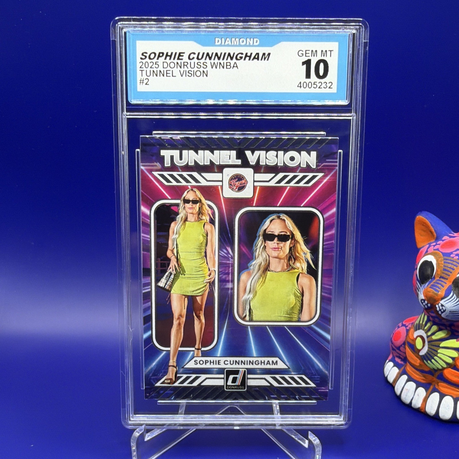 Donruss 2025 WNBA Sophie Cunningham Indiana Fever Tunnel Vision #2 Diamond 10