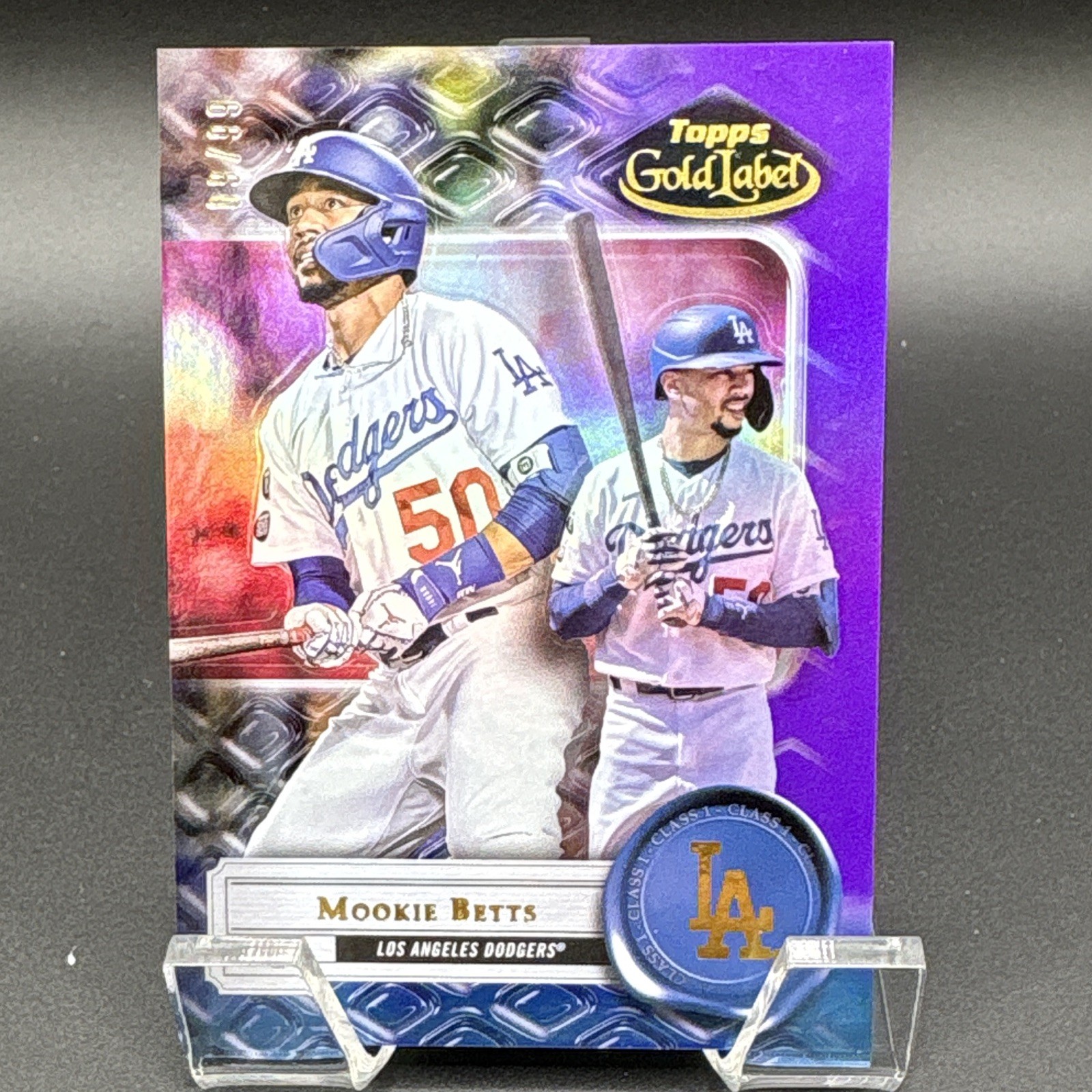 Topps 2022 Gold Label Mookie Betts #16 Los Angeles Dodgers Parallel 09/99