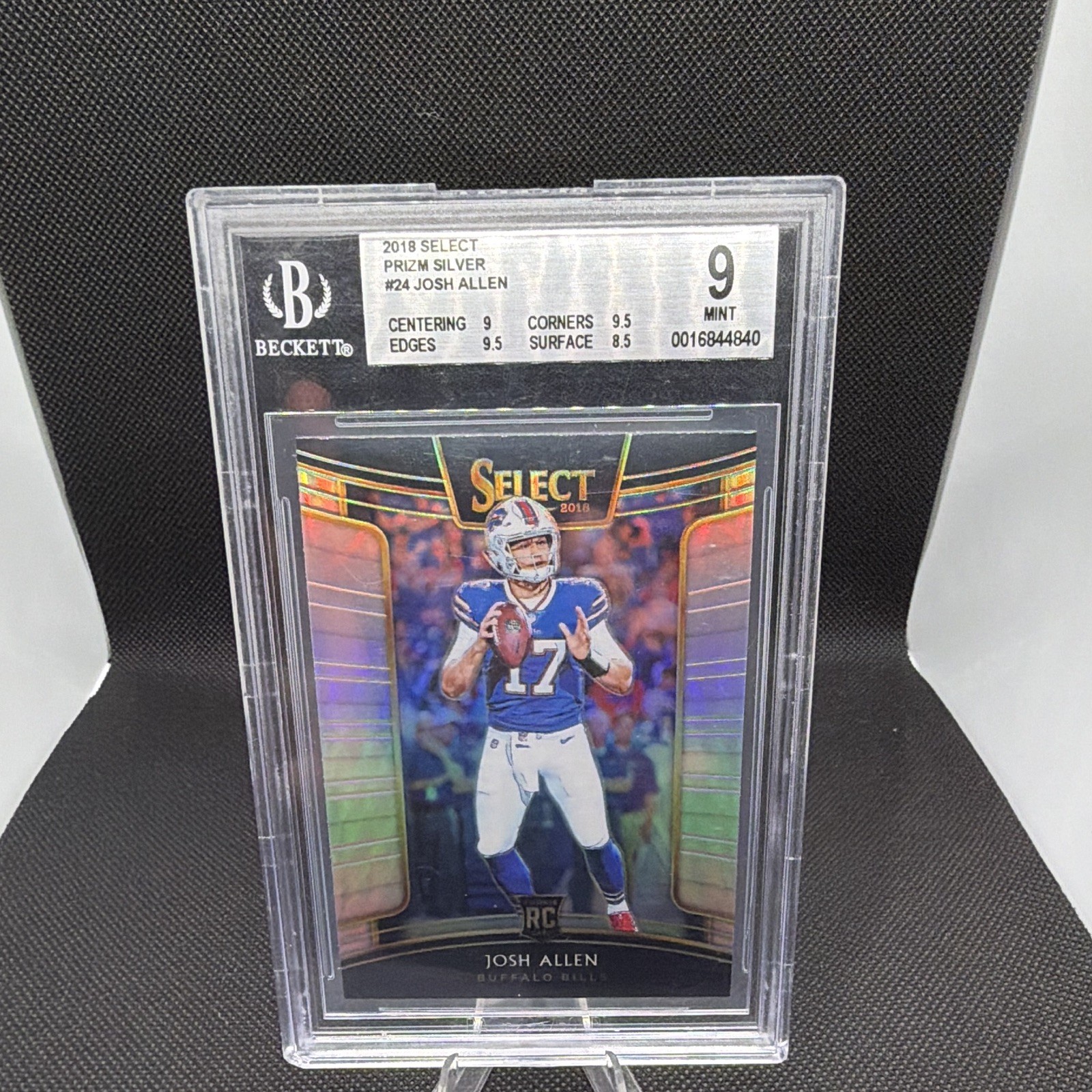 Panini 2018 Select Concourse Josh Allen Silver Prizm Rookie #24 BGS 9 Mint