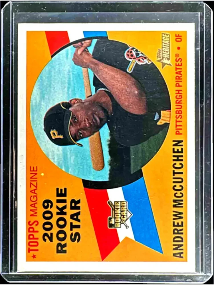 2009 Topps Heritage RC Rookie Stars Andrew McCutchen #688 1st Rangers Pirates