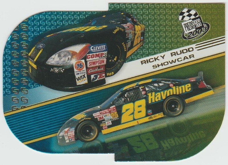 2003 Press Pass NASCAR Showcar #S10B Ricky Rudd