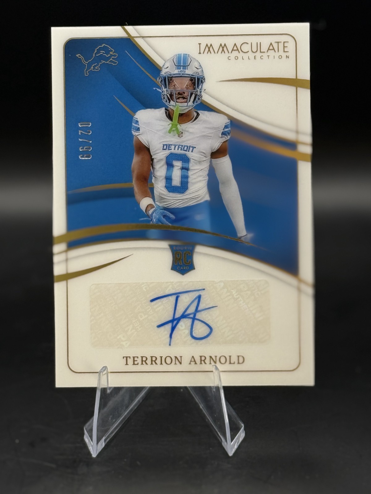 2024 Panini Immaculate Collection – Rookie Autographs Terrion Arnold #RA-TAD /99