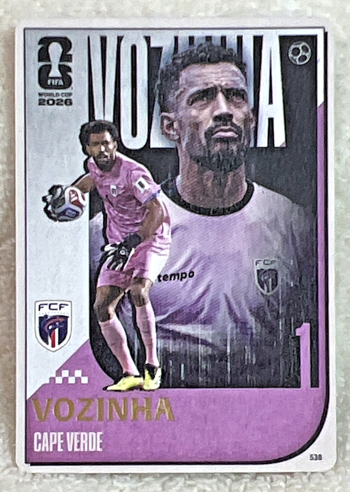 Panini KAYOU FIFA World Cup 2026 Vozinha Cape Verde #538 Soccer Trading Card