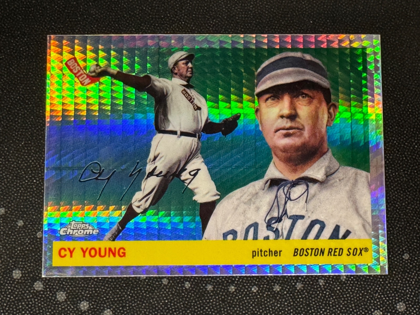 2025 Topps Chrome Platinum #251 Cy Young Prism Refractor Boston Red Sox