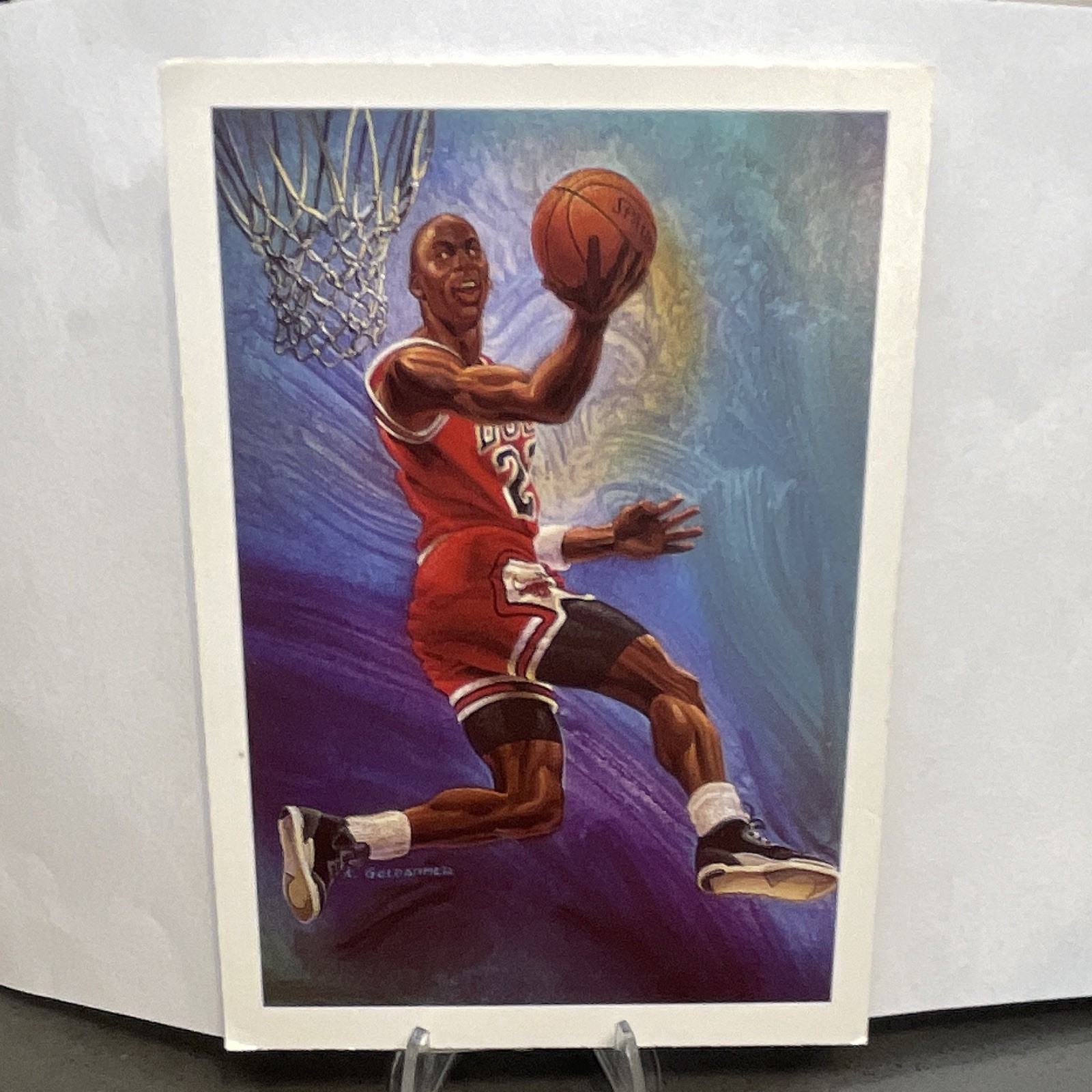NBA Hoops 1990-91 Michael Jordan #358 Chicago Bulls Team Checklist NBA
