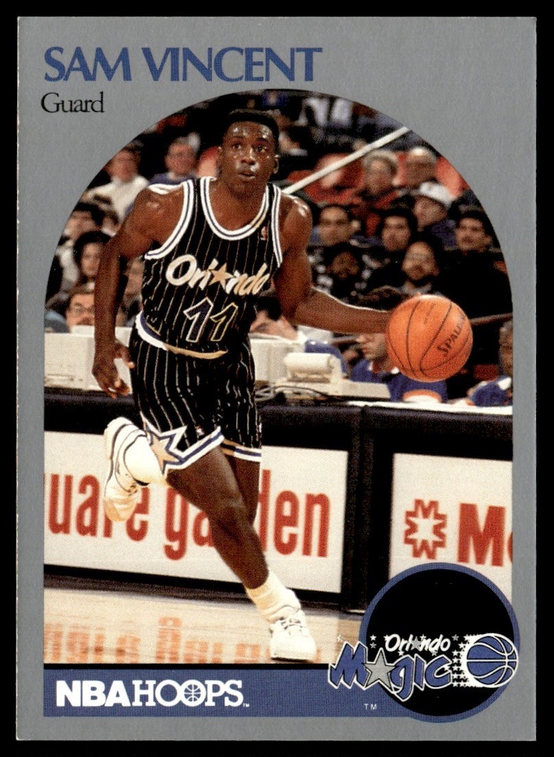 1990-91 Hoops Sam Vincent Orlando Magic #223B