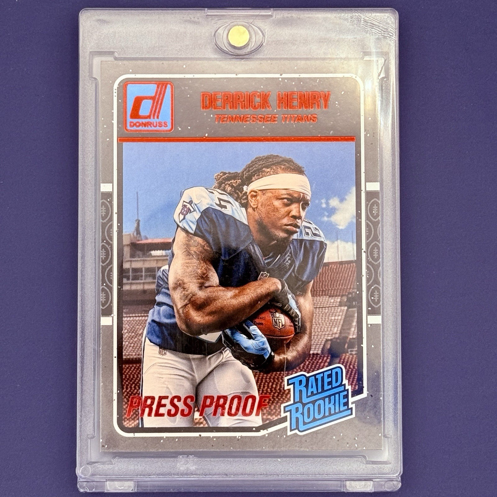 2016 Donruss #365 Derrick Henry Rated Rookie Red Press Proof – Titans