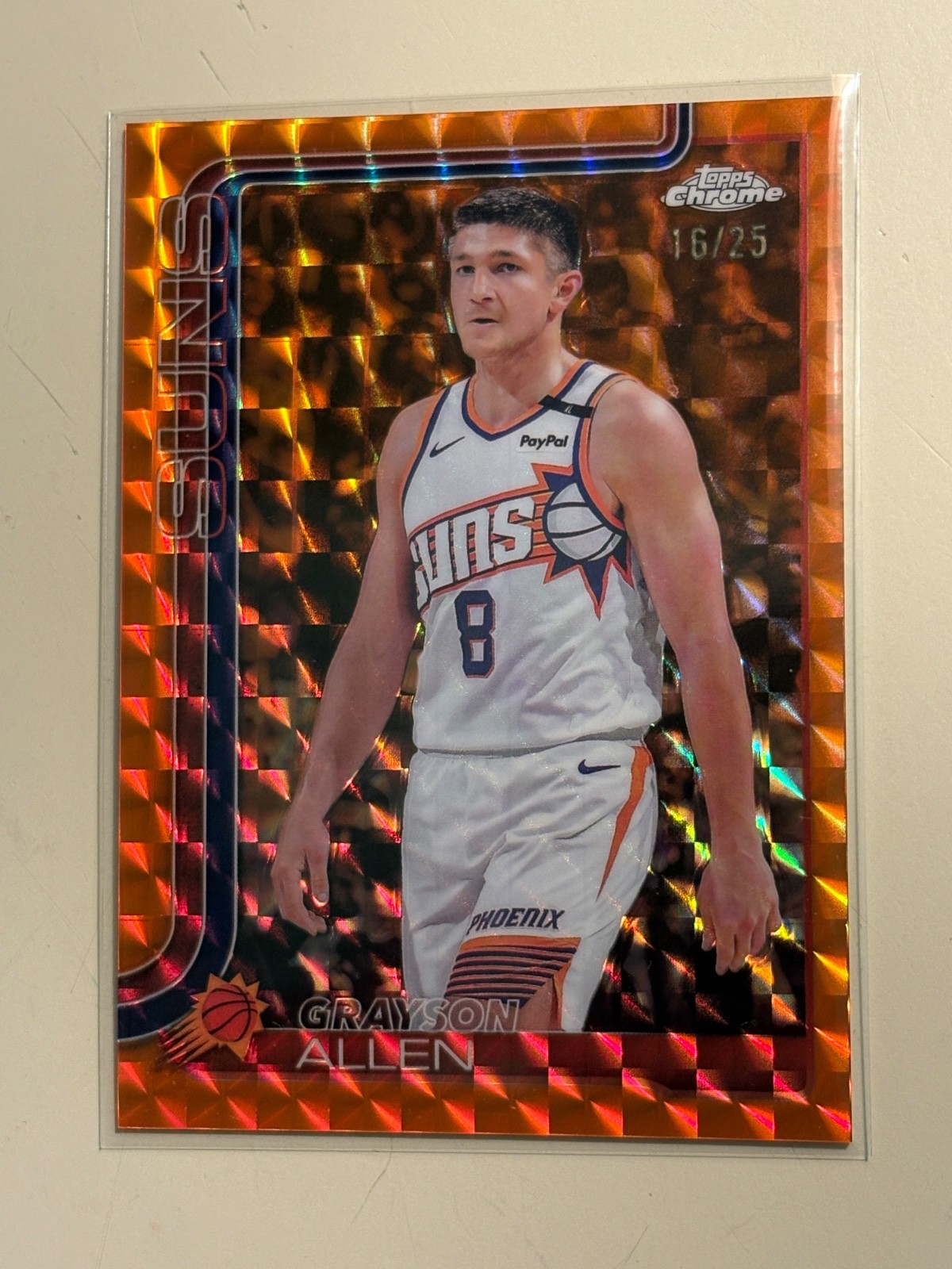 2025-26 Topps Chrome GRAYSON ALLEN Orange Geometric Refractor #107! #’d/25!