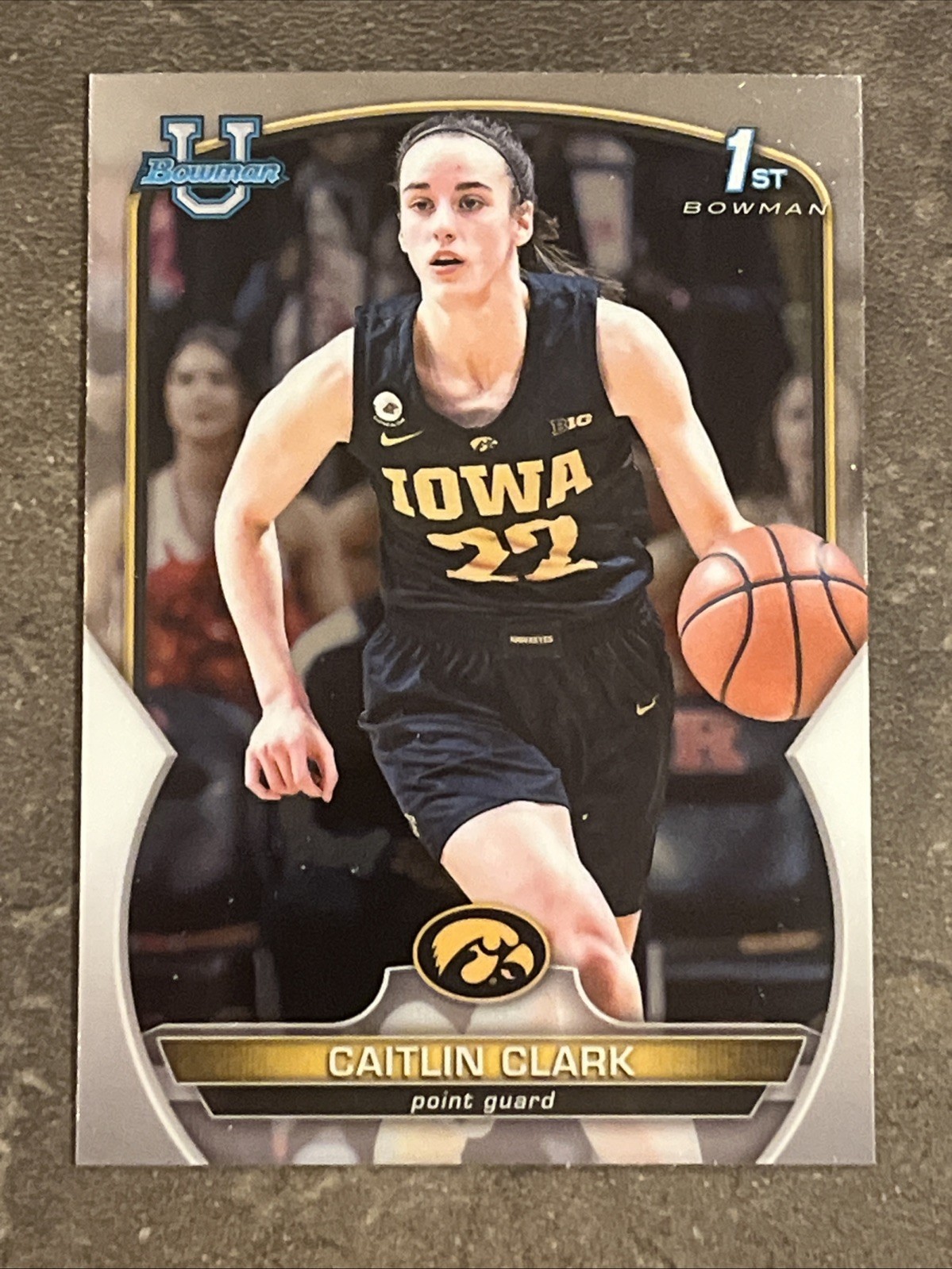 🔥🟥CAITLIN CLARK🟥🔥2022-23 Bowman Chrome University 1st #50 Rookie RC Fever