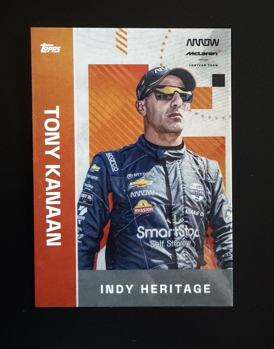 2025 McLaren Racing Topps Box Tony Kanaan Indy Heritage F1 Formula 1