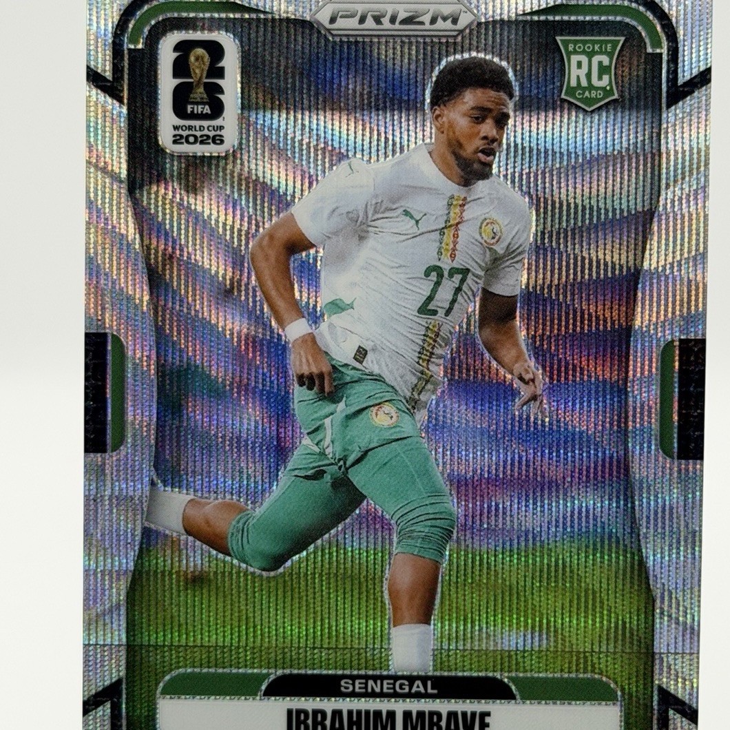 2026 Panini Prizm FIFA World Cup Ibrahim Mbaye Rookie #405 Senegal wave