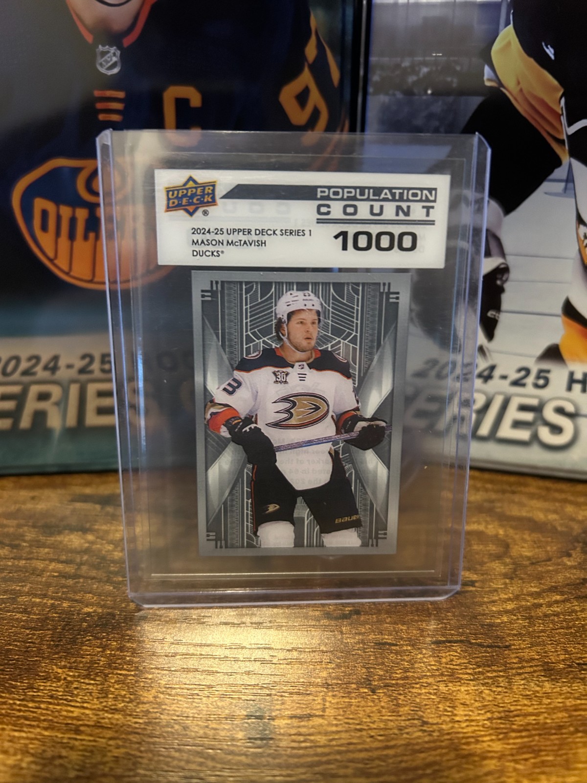 2024-25 UPPER DECK SERIES 1 MASON McTAVISH POPULATION COUNT /1000 #PC-29