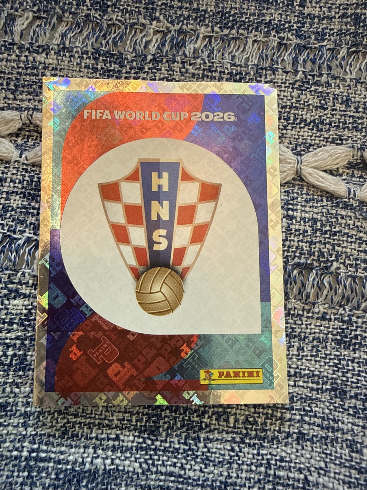 2026 Panini FIFA World Cup Sticker Foil Team Logo #CRO1 Croatia