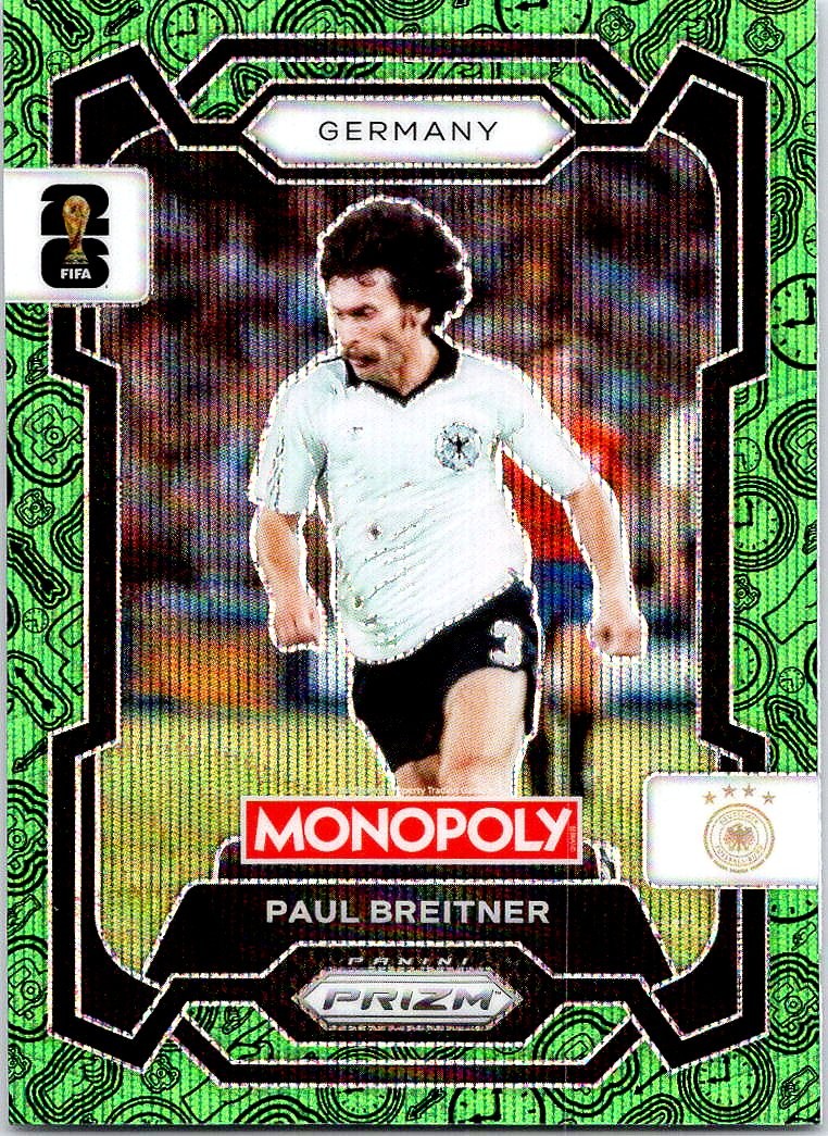 2026 Panini Prizm FIFA World Cup #63 Paul Breitner Four Corners Green