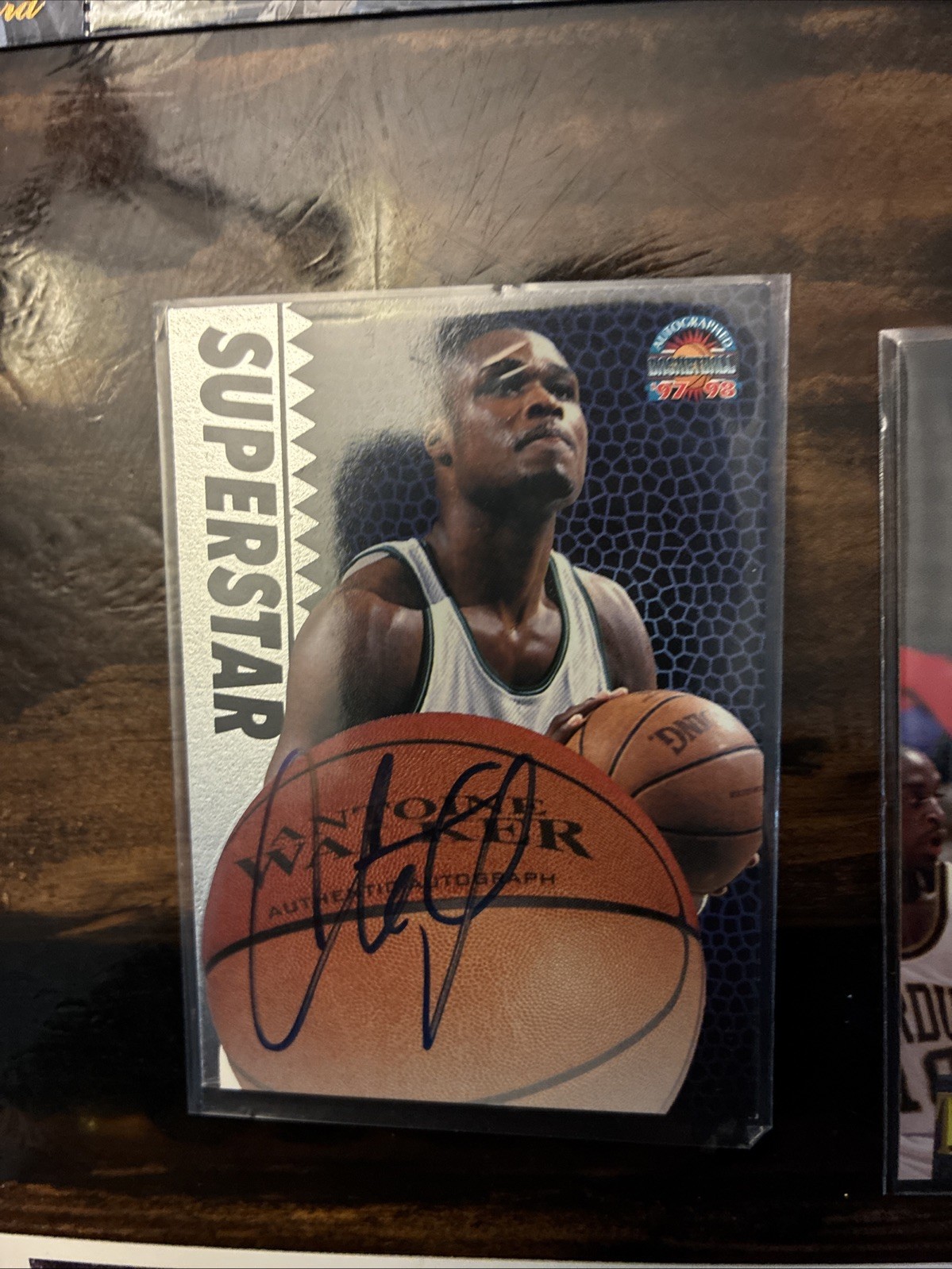 NBA Trading Cards. 3 Official Autographed Cards Vintage 1990 ‘s