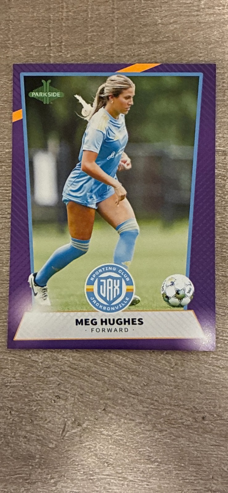 2026 Parkside Gainbridge Super League MEG HUGHES #2 Purple Foil