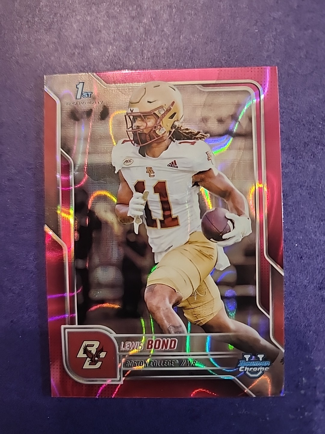 2025 Bowman Chrome U LEWIS BOND 1st Bowman Pink lava Refractor #98 BC