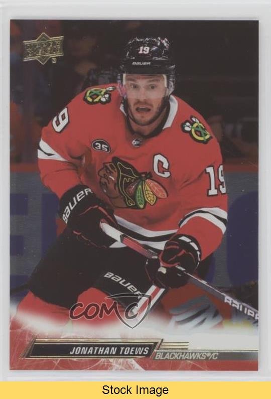 2022-23 Upper Deck Series 1 Silver Foil Jonathan Toews #43 READ iv9