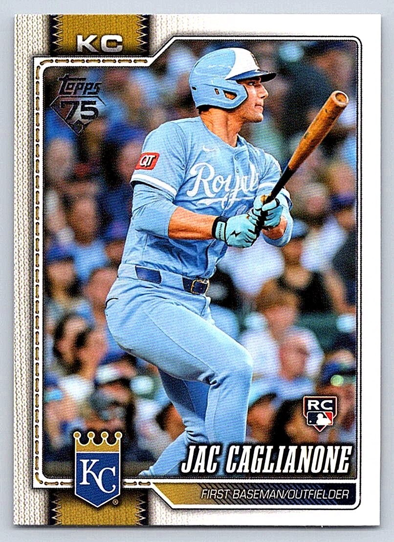 JAC CAGLIANONE ROYALS RC 2026 TOPPS SERIES 1 #138