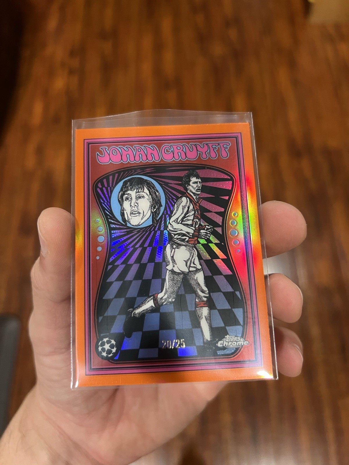 2025-26 Topps Chrome UEFA Johan Cruyff Ultra Violet Case Hit /25 Super Rare SSP