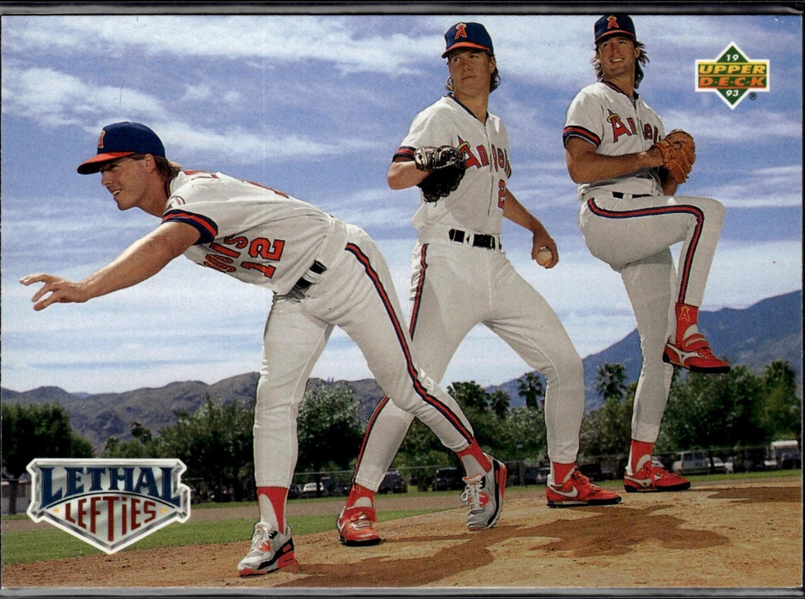 Lethal Lefties Mark Langston Jim Abbott Chuck Finley 1993 Upper Deck #53