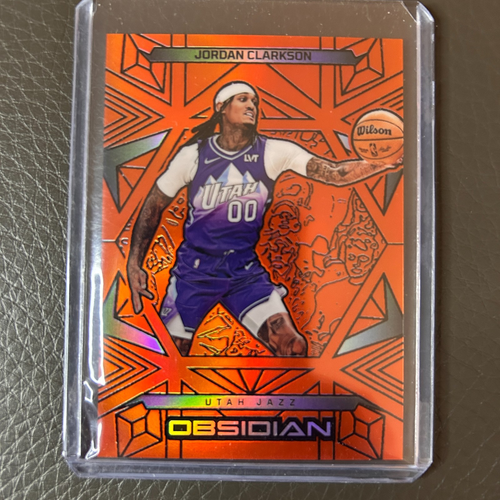 2024-25 Panini Obsidian Basketball Jordan Clarkson electric Etch Orange