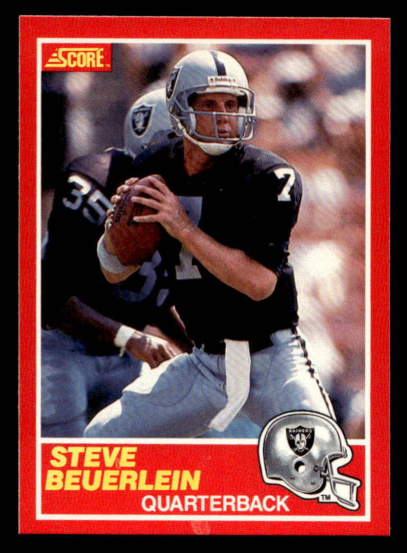 1989 Score #200 Steve Beuerlein Rookie Card RC