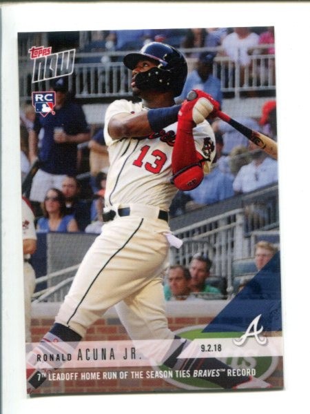 2018 Topps Now #675 Ronald Acuna Jr. #/1,130 ⚾ RC