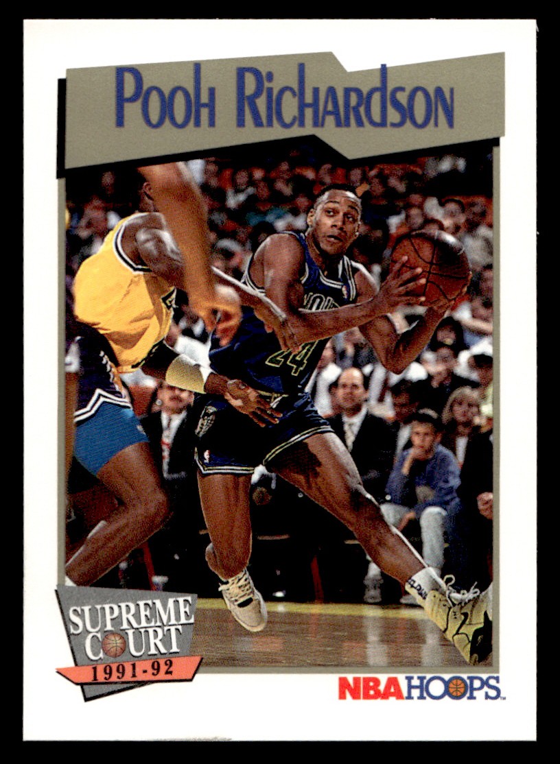 1991-92 NBA Hoops – Supreme Court Pooh Richardson #480 Basketball Sports Card