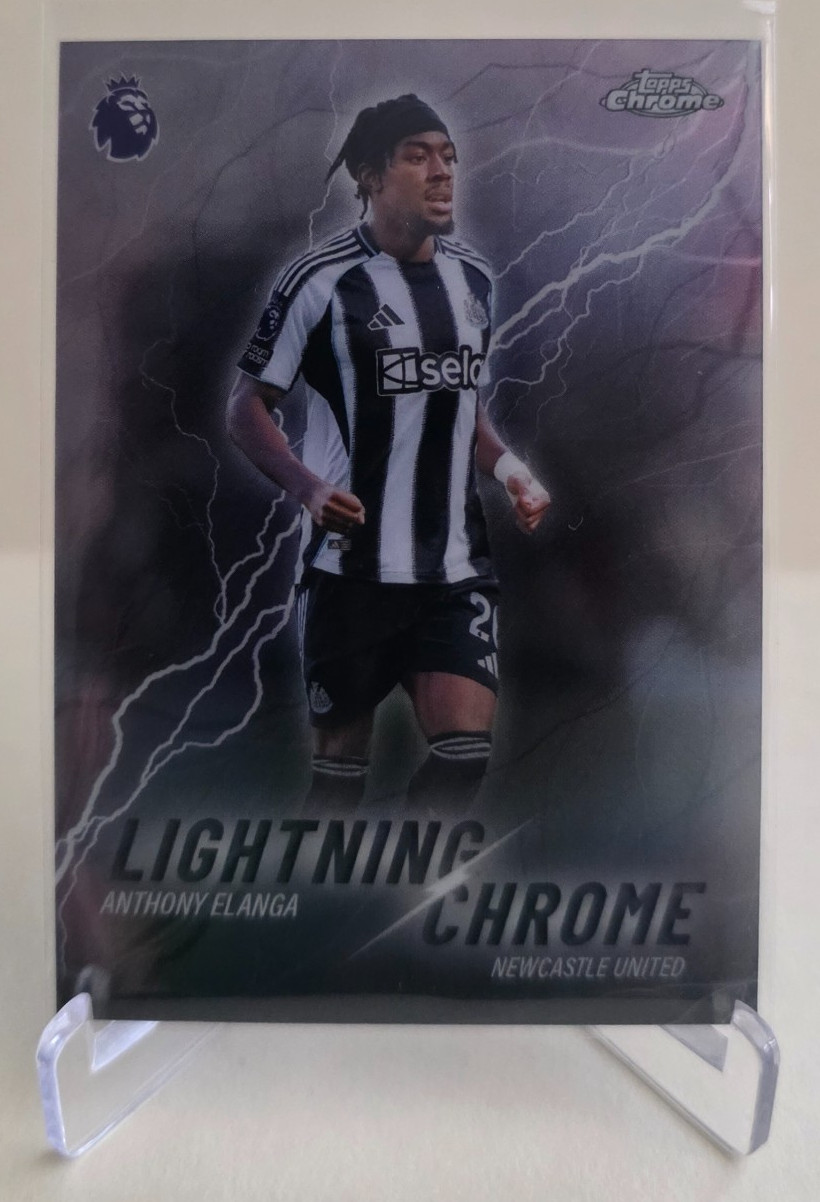 2025-26 TOPPS CHROME PREMIER LEAGUE ANTHONY ELANGA LIGHTNING CHROME #LC-7